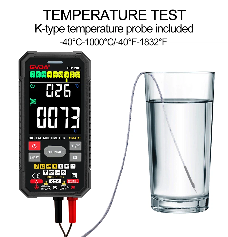 Auto range digital multimeter