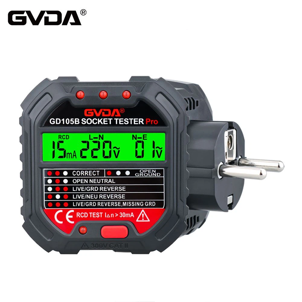 پارامتر فنی تستر سوکت GVDA GD105B
