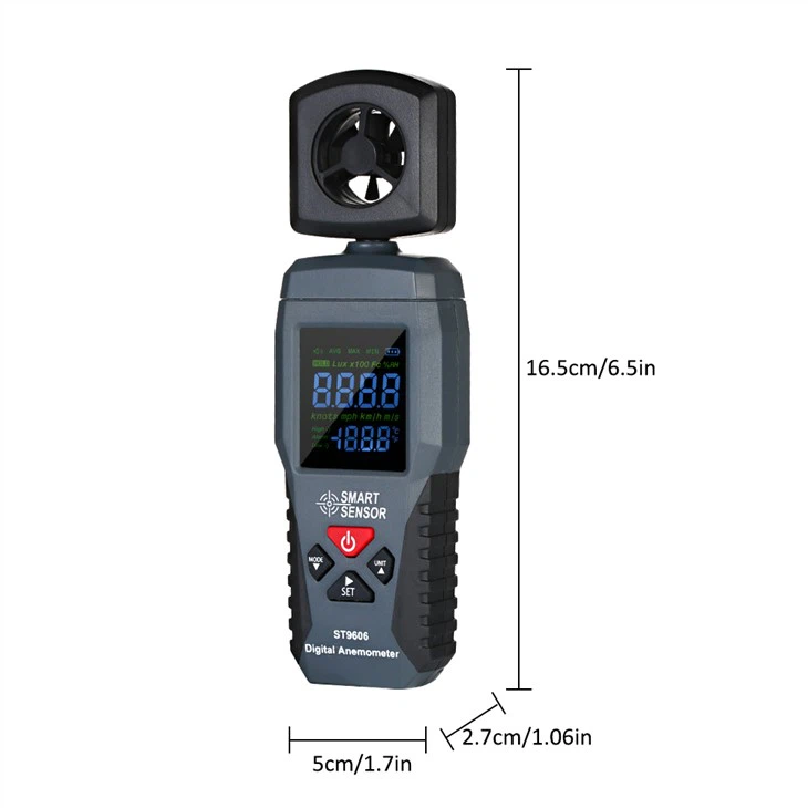 Wind Speed Gauge Temperature Meter