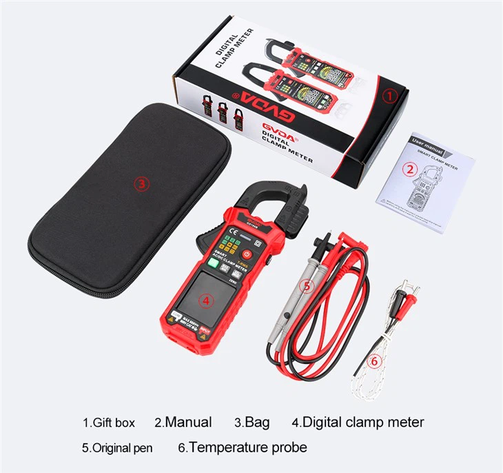 Auto Ranging 600A AC/DC TRMS Clamp Meter