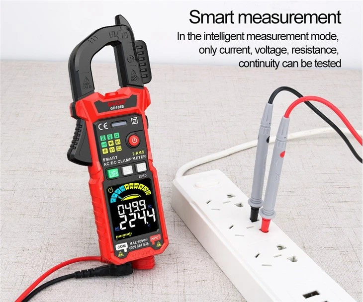 Auto Ranging 600A AC/DC TRMS Clamp Meter