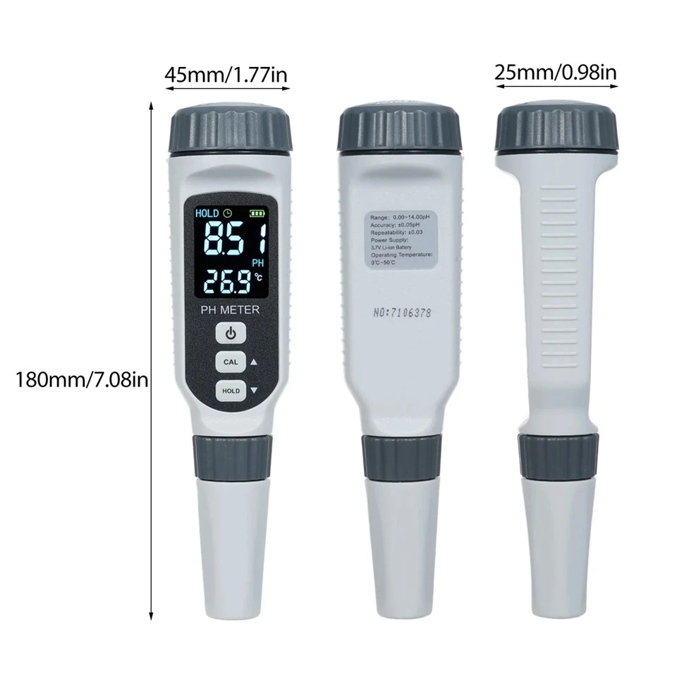 Rechargeable Color LCD PH Acidity Meter suppliers