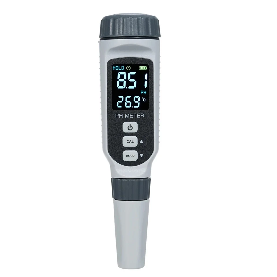 اسیدیته سنج PH LCD رنگی قابل شارژ